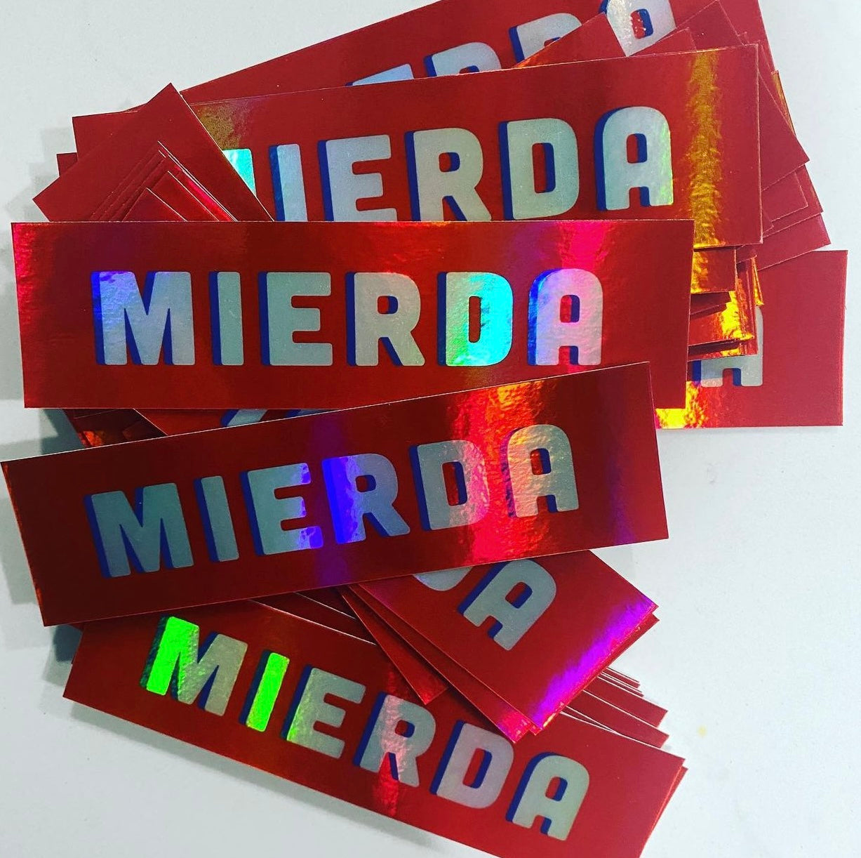 Mierda Holographic Sticker