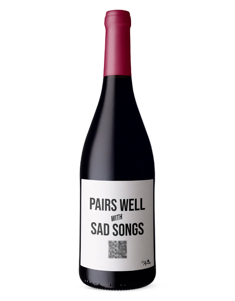 Sad Songs QR Wine Label